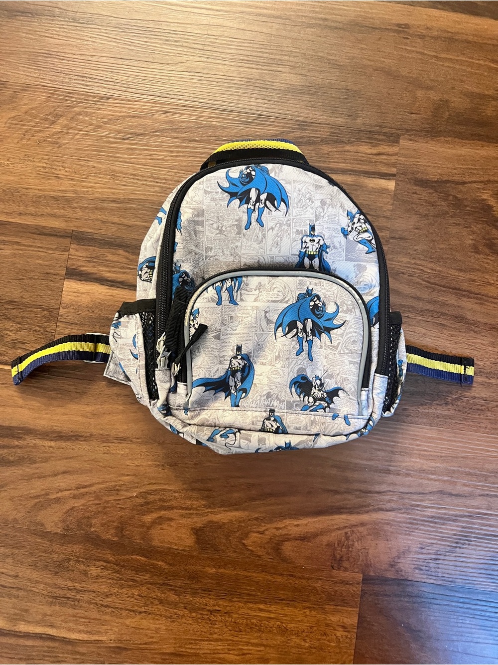 Pottery Barn Kids Gray and Blue Batman Mini Backpack